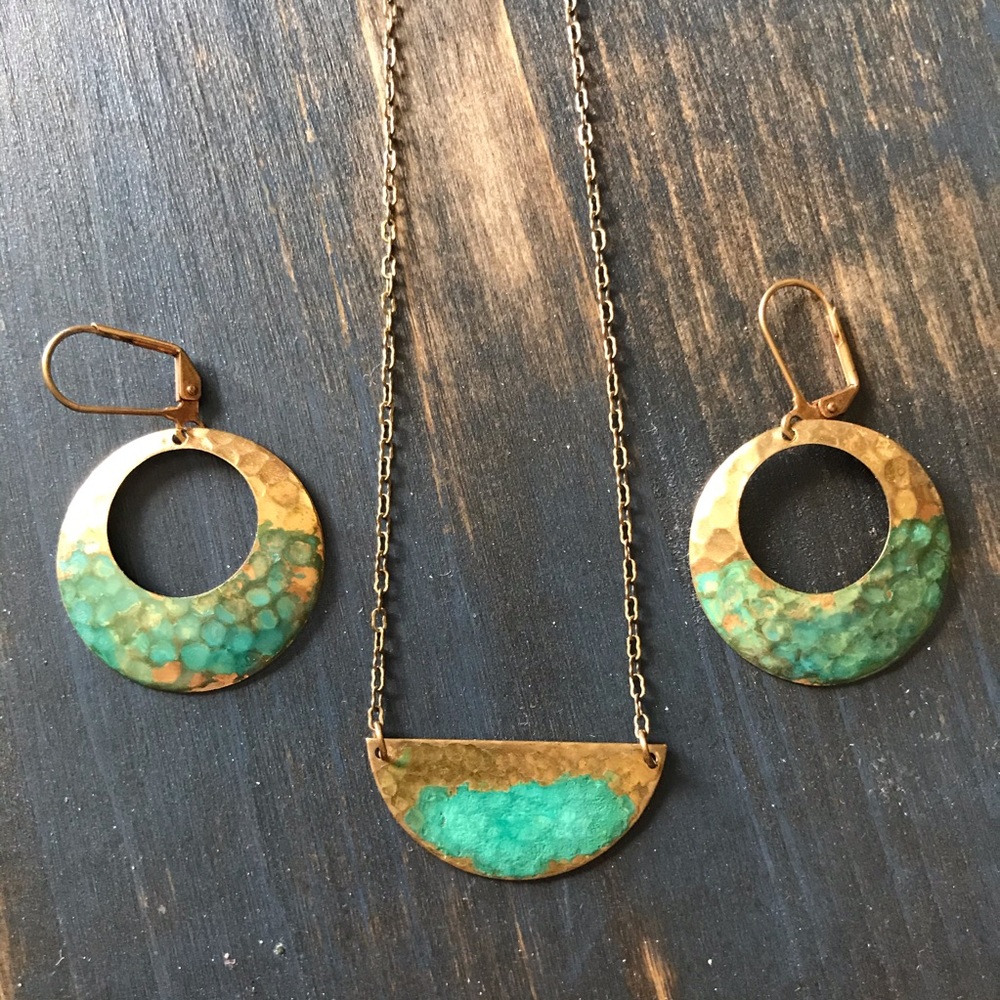 We Dream in Colour necklace & earrings set
